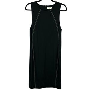 Aritzia Babaton Classic Sleeveless Crew Neck Sheath Mini Dress Size 10 Black